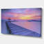 Reproduction de photo sur toile tendue, "long bridge" dans le coucher de soleil sea-18296547-33288049