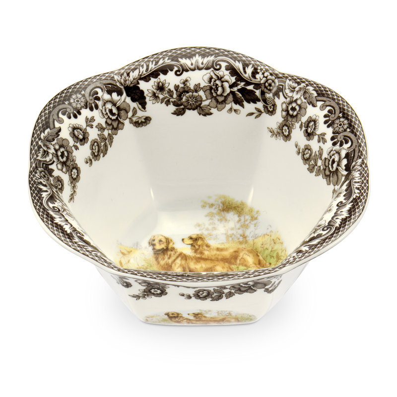 Bol à noix 6 po Spode Woodland Dogs Golden Retriever