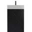 Meuble-lavabo moderne avec surface en marbre noir et lavabo en céramique Wheelock