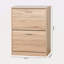 Armoire à chaussures en bois pour vestibule avec 2 portes rabattables 9,45 po