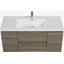Meuble-lavabo mural de 48 po avec lavabo, meuble-lavabo mural moderne avec lavabo en résine et tiroirs à fermeture en douceur, 24V11-48AG-482341473