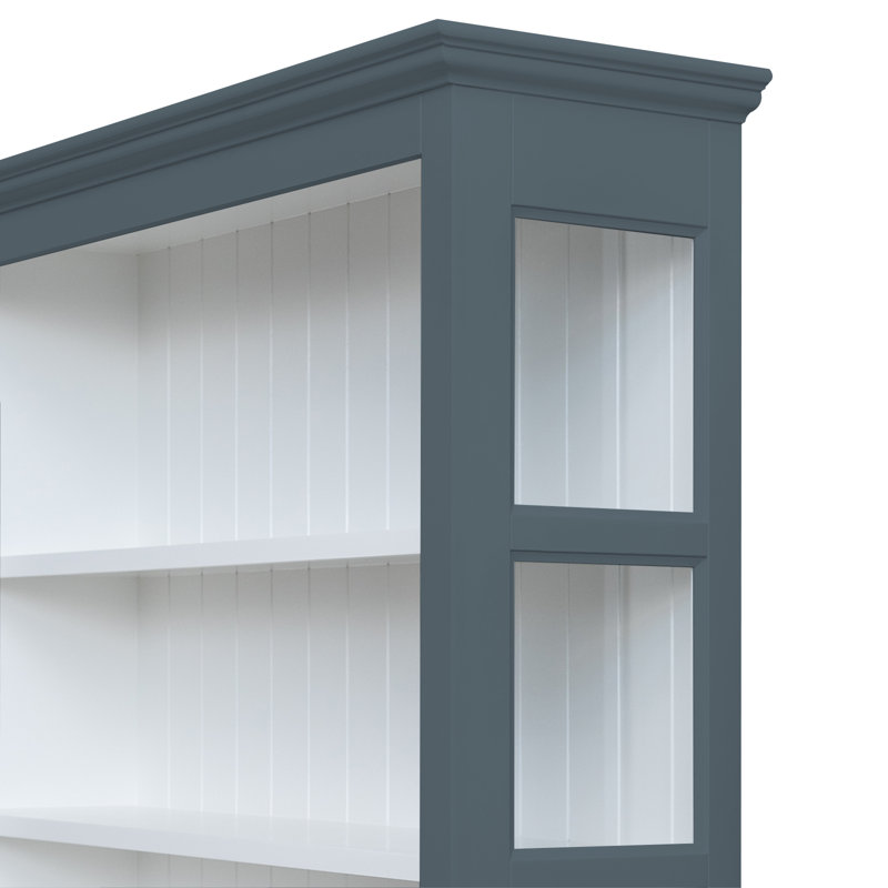 Bush Display Cabinet, Blue/Grey