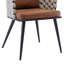 Chaise rembourrée avec accoudoirs Weaving Design-986535193