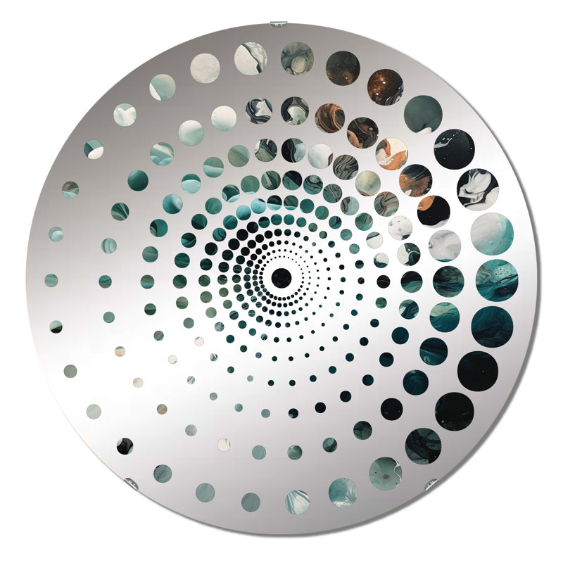 Warick - Miroir mural spiralé, 23,6 po x 23,6 po, Warick