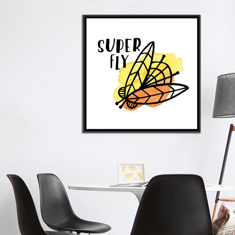 « debuggy out iv », impression sur toile tendue, H 18 po x l 18 po x P 1,5 po, Toile avec cadre noir, Pas de tapis