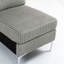 Module de siège modulaire sans accoudoirs pour canapé modulaire, canapé modulaire en velours côtelé, fauteuil d'appoint modulaire sans accoudoirs avec coussin de dossier, gris