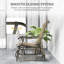 Fauteuil oscillant d'extérieur, fauteuil de patio avec structure en acier, brun mélangé
