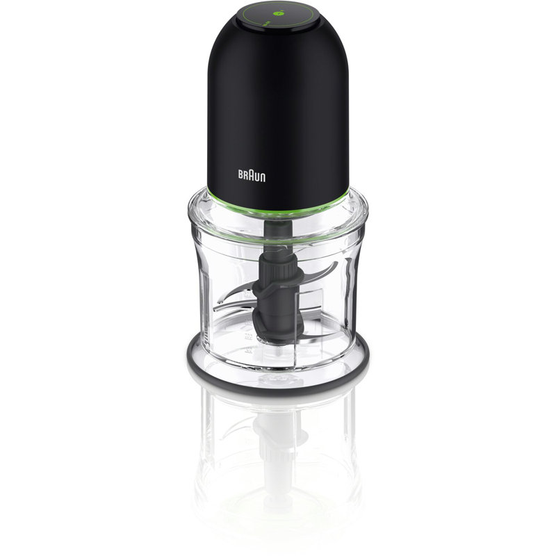 Compact Black and Clear Variable Speed Mini Food Processor