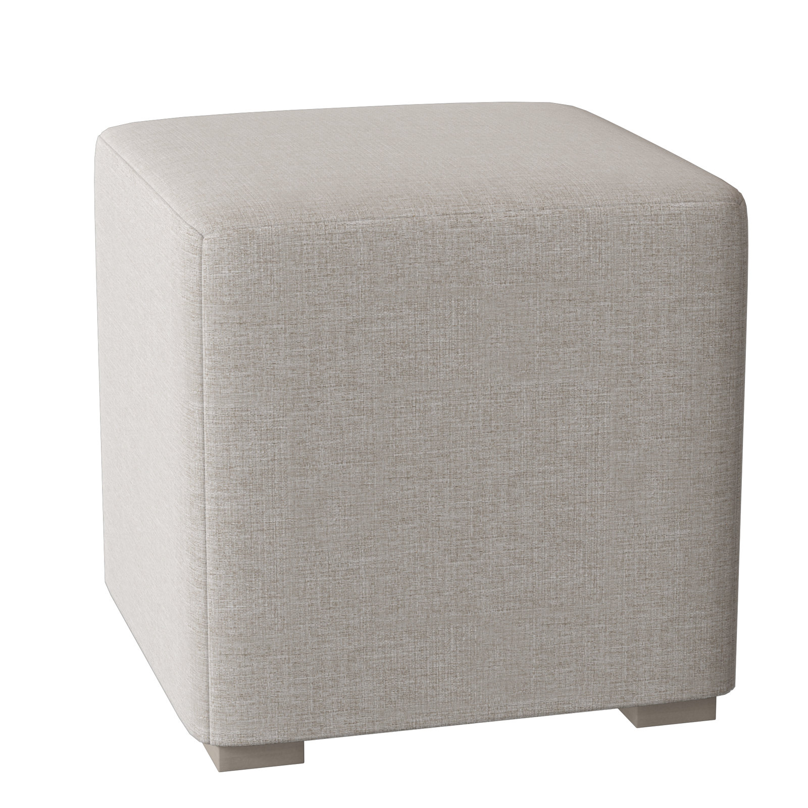 Casale Upholstered Ottoman, White 5555-000, Blanca