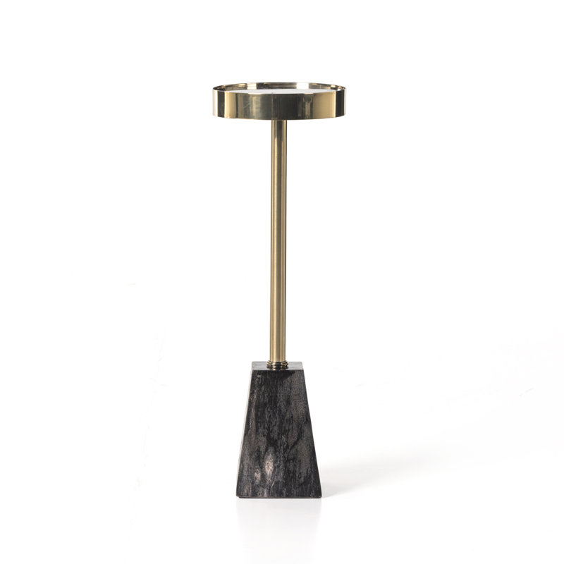 Galen End Table, Black/Gold, Black/Gold