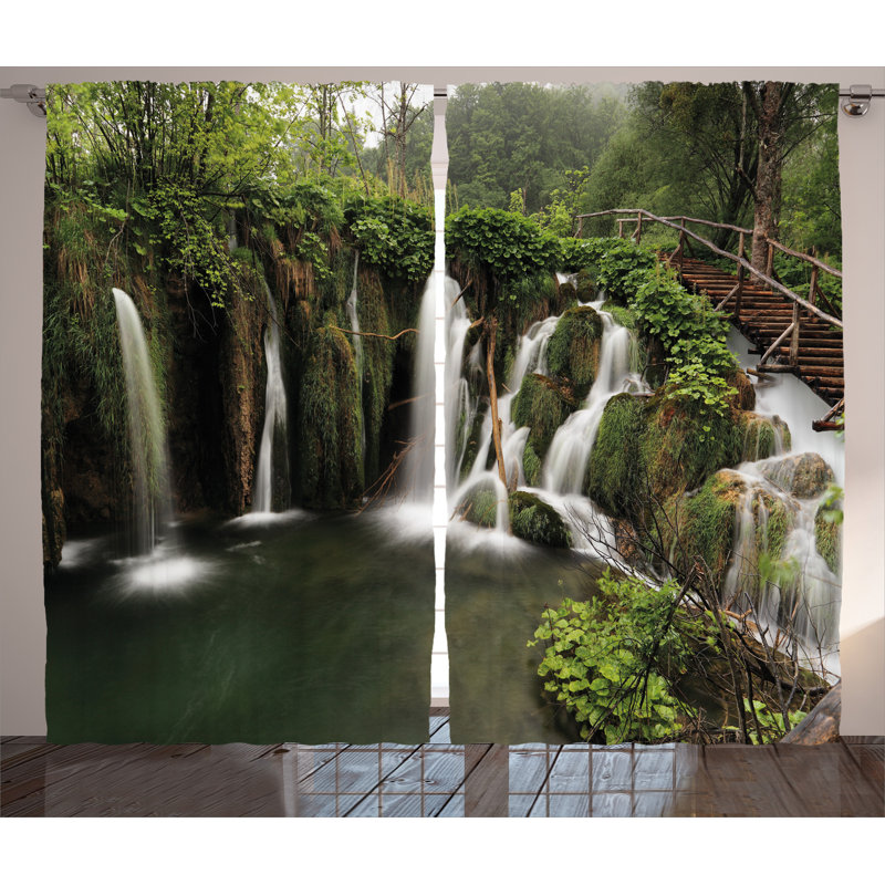 Semi Sheer Curtain Pair, 54" W x 90" L
