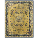 Antique Peking Room Size Wool Sand, Yellow Rug