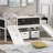 Loft Bed Wood Bed With Two Storage Boxes-115978155