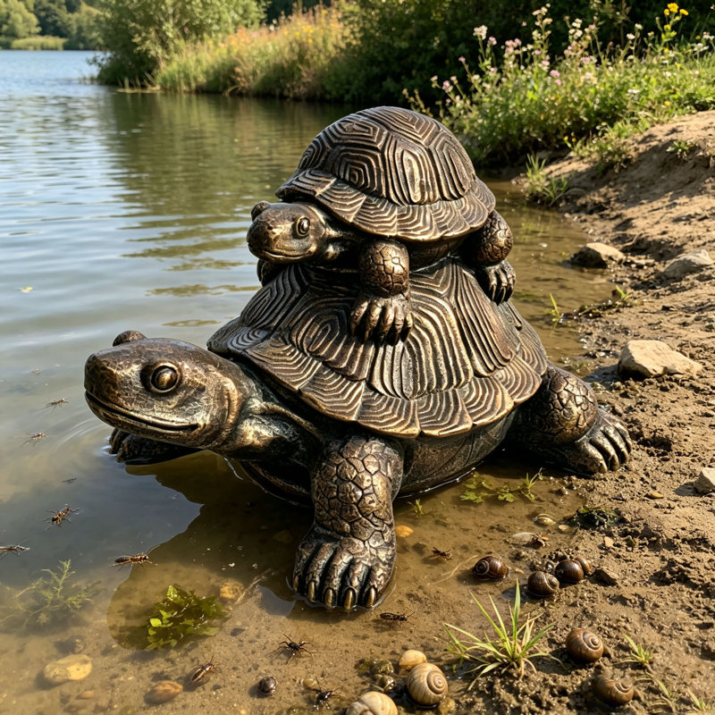 19'' Turtle Garden Statue