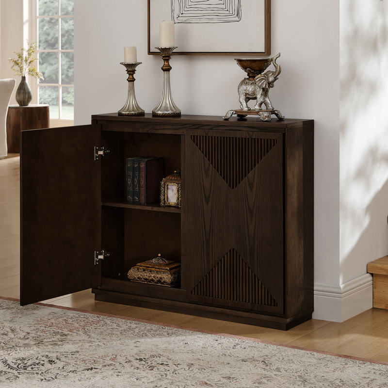 Dorcus 39'' Buffet Sideboard Accent Cabinet, Brown