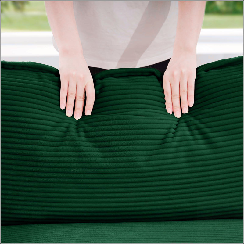 Canapé surdimensionné à coussin modulaire, Vert