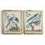 Toile encadrée Pastel Birds V Premium - prête à être accrochée-522547456-522547765