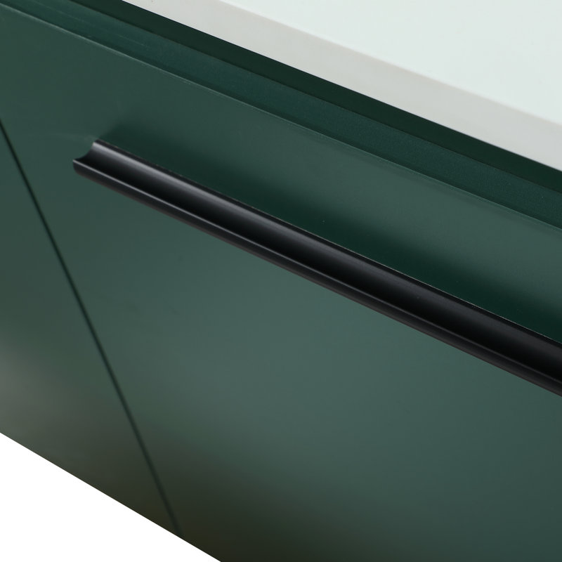 Ensemble de meuble-lavabo simple mural 48 "Penn, Vert