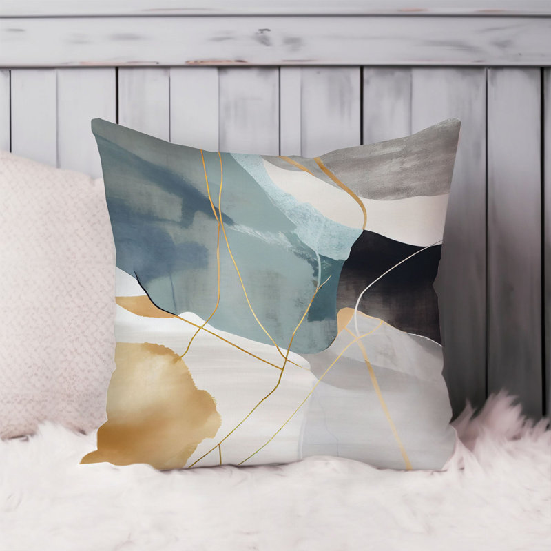 Abstract Pillow Cover, 16"H x 16"W
