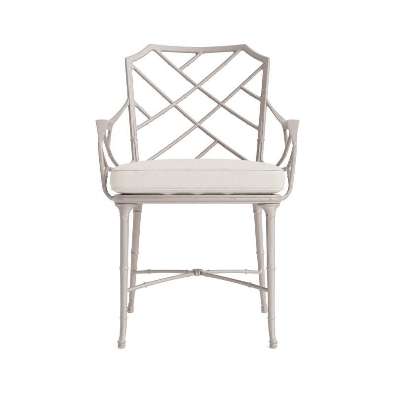 Calcutta Outdoor Dining Chair, Fusion Natural, Dove Smooth