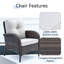 Chaise de patio avec coussins Gaetanino-771938586