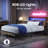  Platform Metal Bed Frame with RGB Lights and 2-Tier Storage Wooden Headboard-1140092302