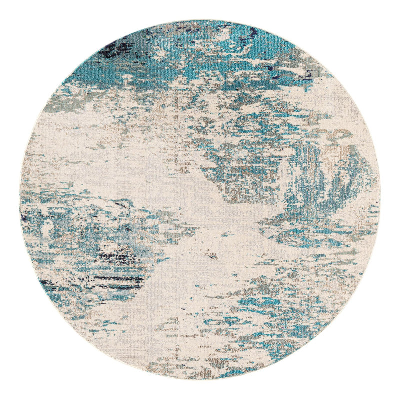 Washable Indoor Rug, Round 7'