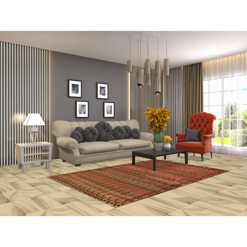Handmade Wool Traditional Rug 5x7