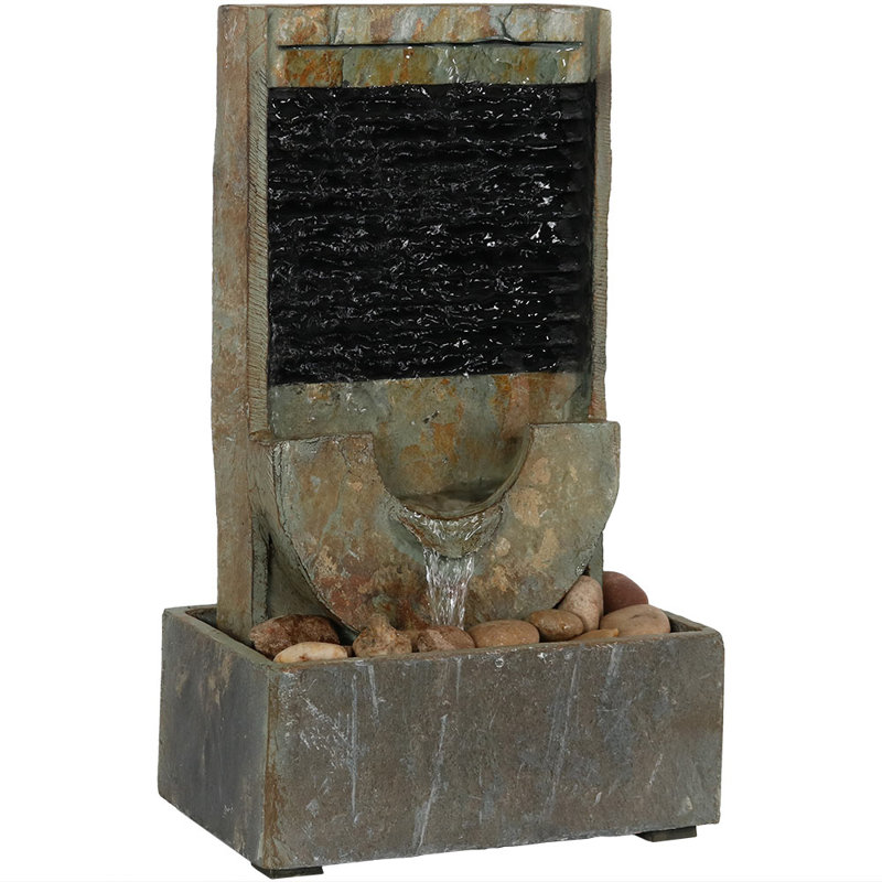 Fontaine de table en ardoise grise moderne Yingling