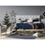 Chunky Knit Striped Scatter Cushion with Filling-13892068