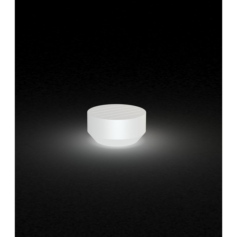 Table basse en plastique Vela, 23,5 po, Glace