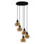 Pridemore 5 - Light Black Cluster Pendant