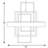Coralie 6 - Light Dimmable Geometric Chandelier