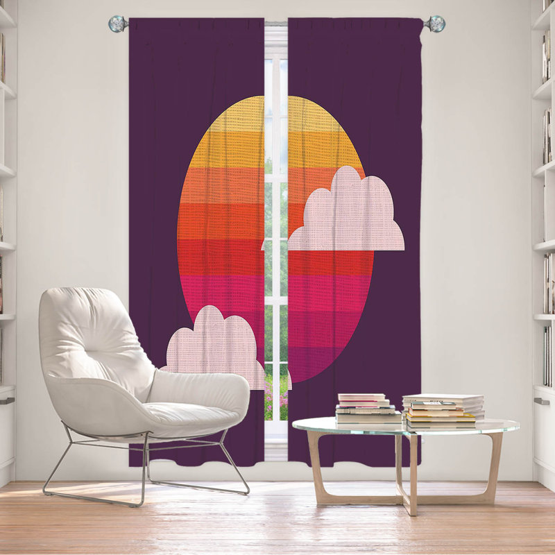 Room Darkening Curtain Pair, 20" W x 52" L