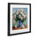 Pivoines dans un vase bleu, reproduction sous verre, conception de Tina LeCour