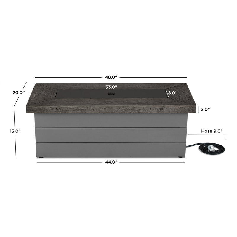 Sullivan Propane Fire Table by Real Flame