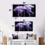 «Mauve et noir Jellyfish Dance I», ensemble de reproductions d'art de créatures marines-1816230190