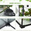 Boîte de terrarium pour reptile 14 gallons, noir avec feuille d'érable et décor de cachette pour les lézards, les serpents, les grenouilles et les araignées