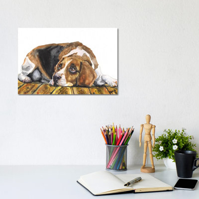 Beagle 1 Piece Wrapped Canvas Painting