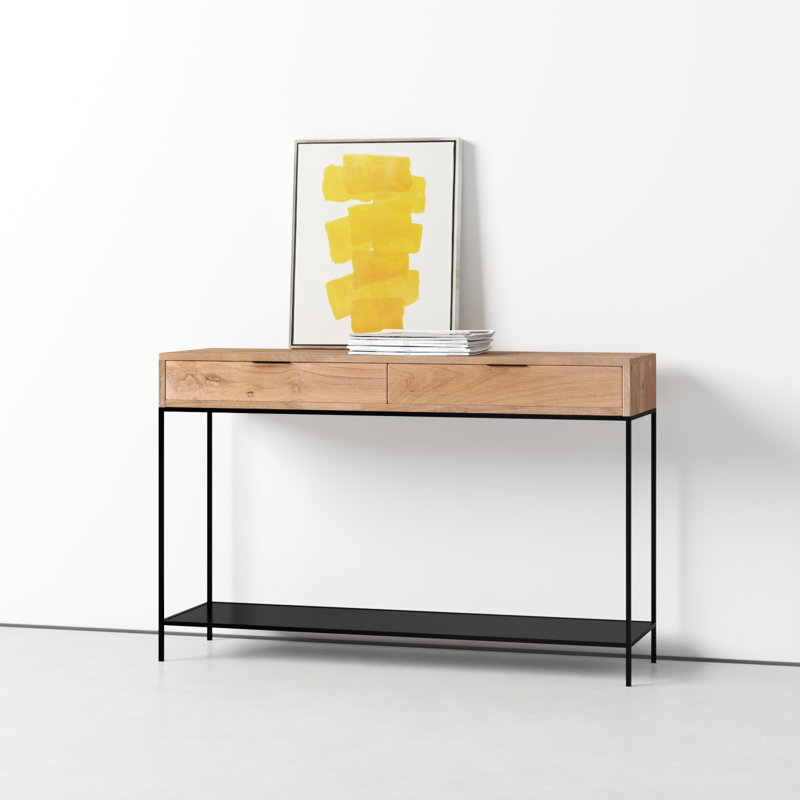 Theo 48'' Solid Wood Top Console Table
