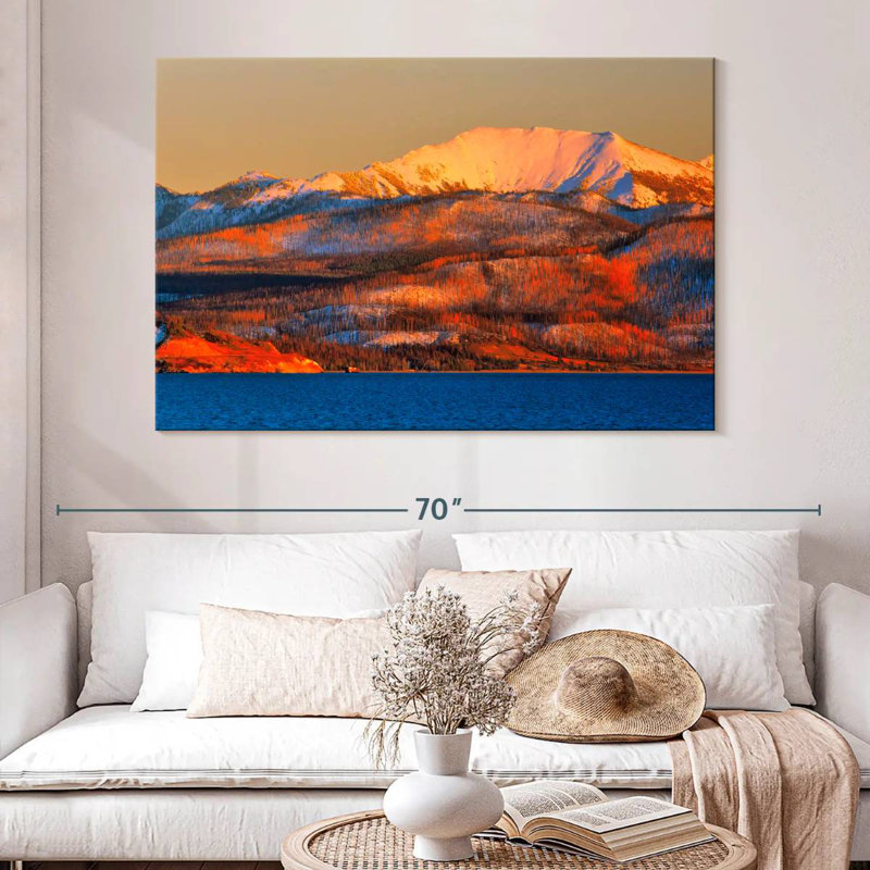 Alvord Orange Casted Yellowstone, 34'' H x 51'' W