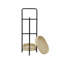 Table d'appoint tissée en corde de papier 3 tablettes à 3 niveaux, panier de rangement ovale (naturel)-865071732