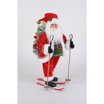 Ski Santa Figurines and Collectibles