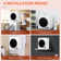 Homcom 3.22 Cubic Feet Portable Clothes Dryer with 5 Drying Modes in White