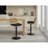 Set Of 2 Rattan Bar Stool, 360 Swivel Bar Chair, Counter Height Chair With Footrest For Kitchen, Dining Room-1762951271-1762951270