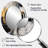 Gold Black Multifaceted Whirls - Modern Oval Wall Mirror-1321424529