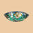 3-light Dimmable Tiffany Ceiling Light