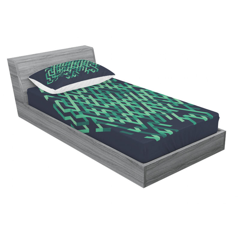 Microfiber Geometric Sheet Set