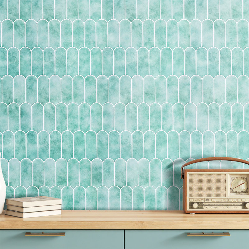 30.5 x 30.5 cm PET/PU Tile , Light Green