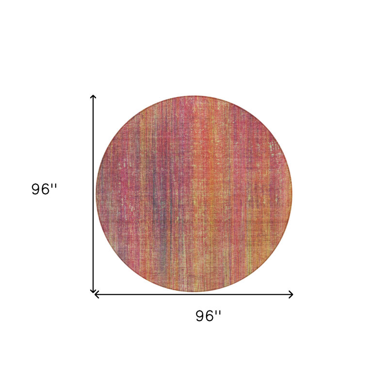 Tapis extérieur rond 8 po